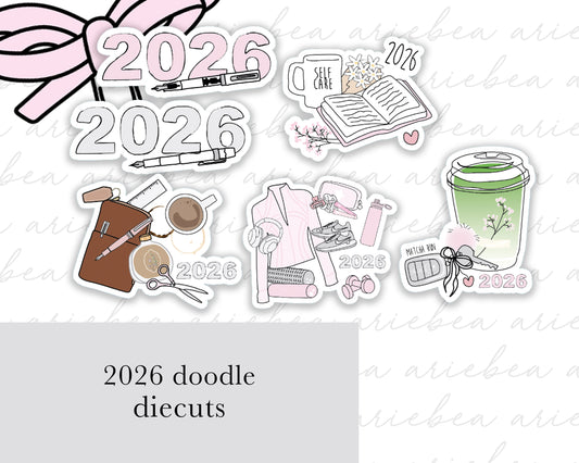 2026 Deco Pen Planner Sticker Diecuts