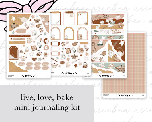Live, Love, Bake Full Mini Kit (4 pages)