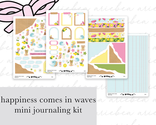 Happiness Comes In Waves Full Mini Kit (4 pages)