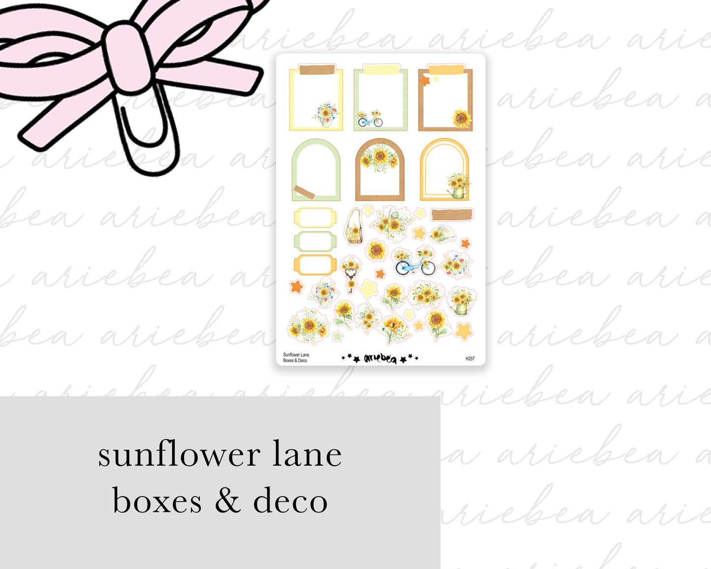 Sunflower Lane Full Mini Kit (4 pages)