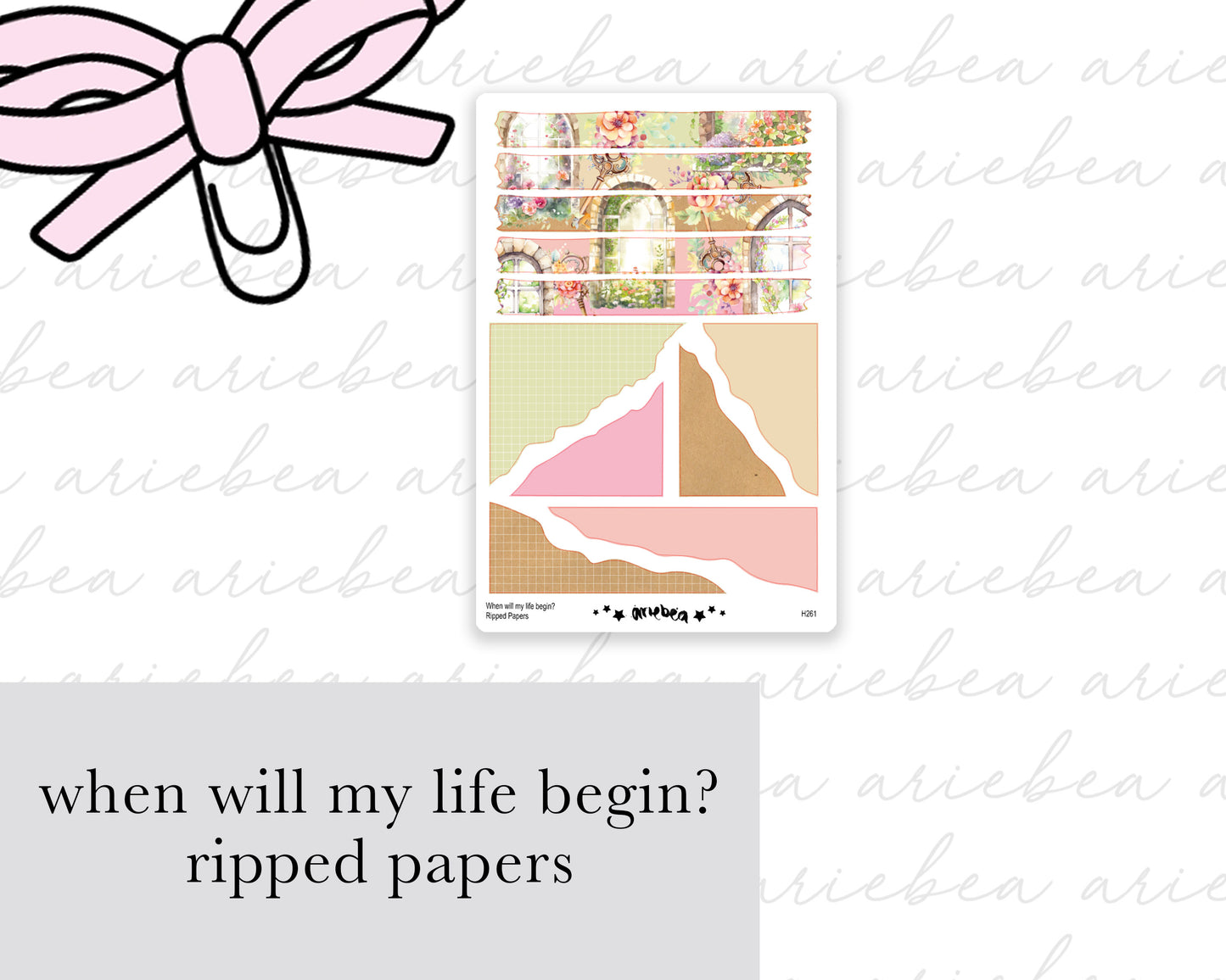 When Will My Life Begin? Ripped Papers