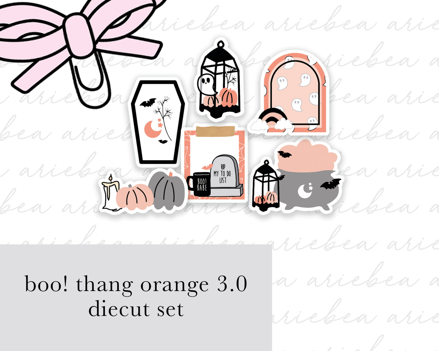 Boo! Thang 2.0 Orange Collection Diecut set of 6