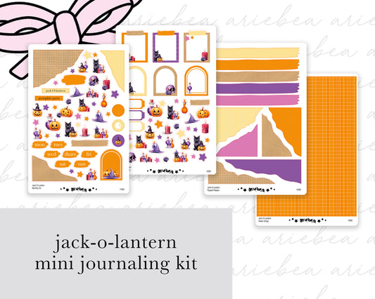Jack-o-Lantern Full Mini Kit (4 pages)