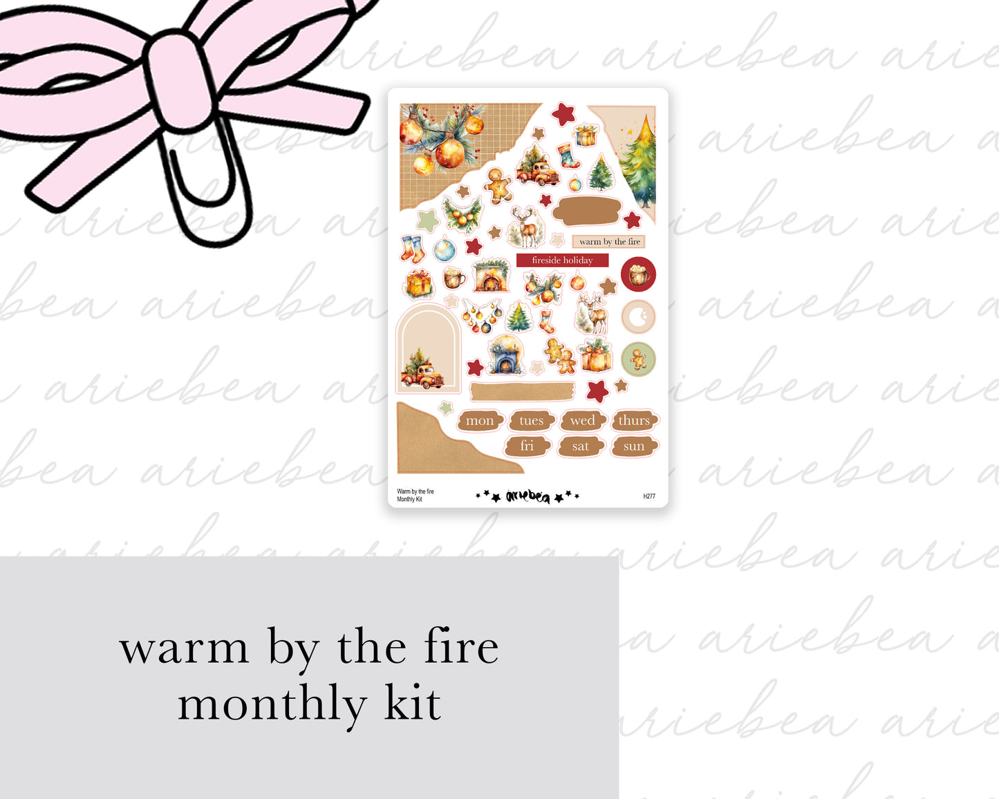 Warm by the Fire Full Mini Kit (4 pages)