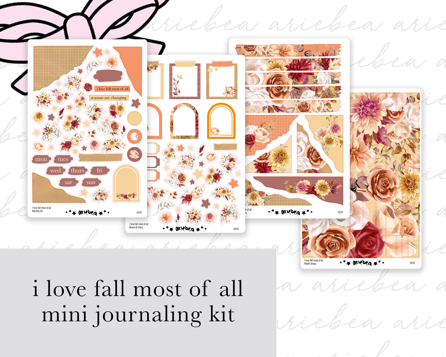 I Love Fall Most Of All Full Mini Kit (4 pages)