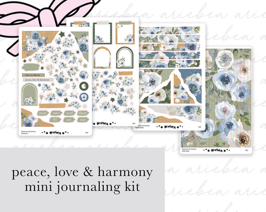 Peace love and harmony Full Mini Kit (4 pages)
