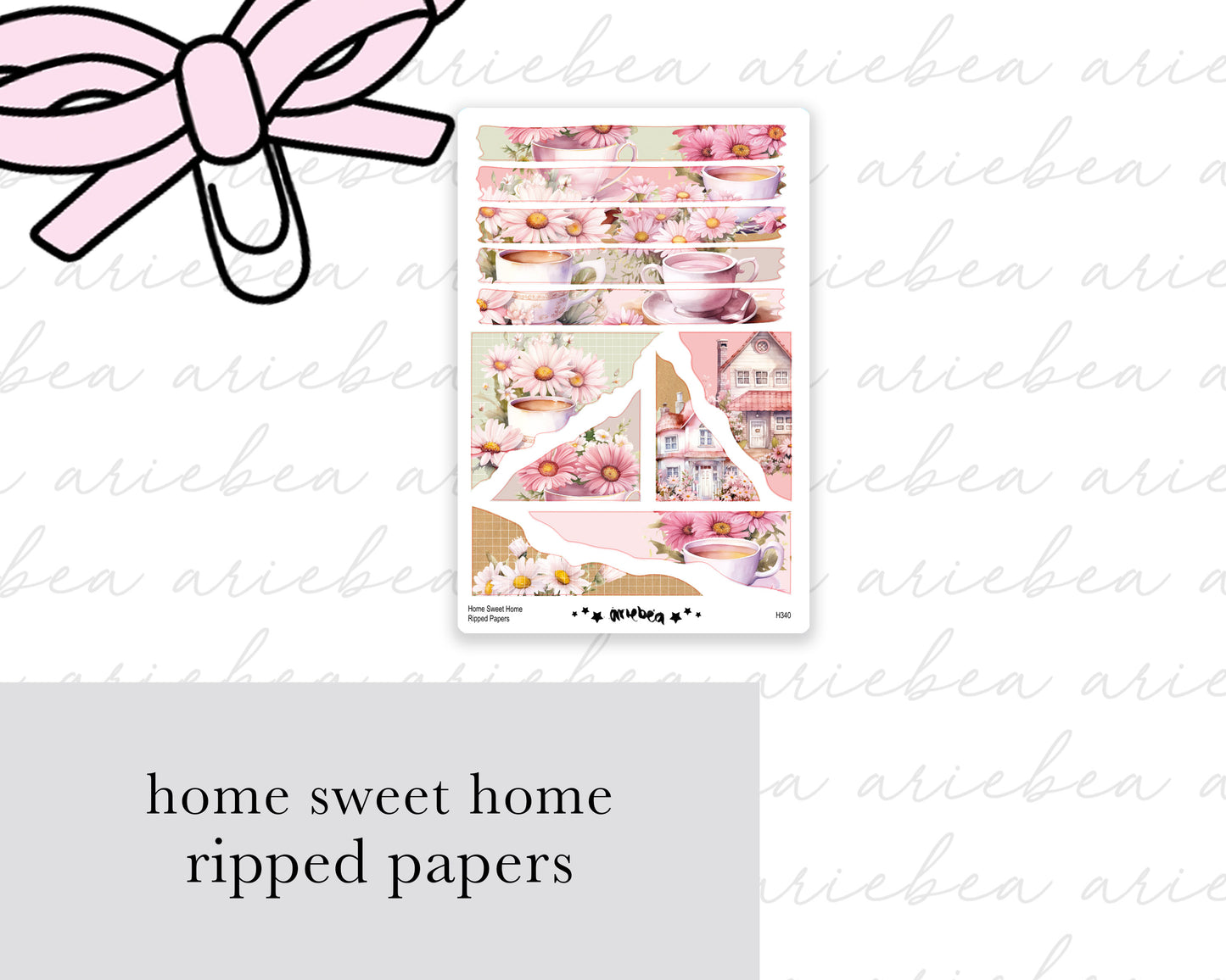 Home Sweet Home Ripped Papers