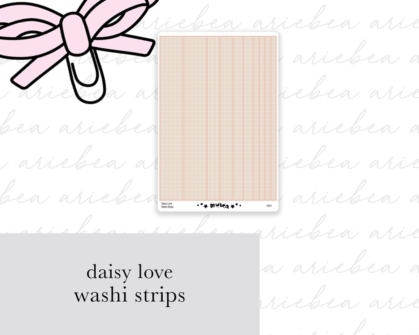 Daisy Love Washi Strips
