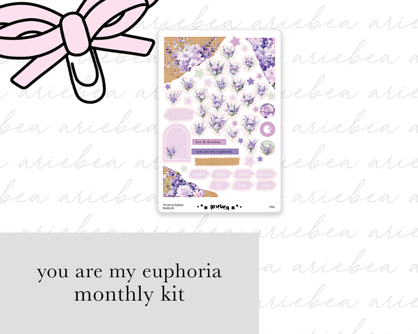 You Are My Euphoria Full Mini Kit (4 pages)