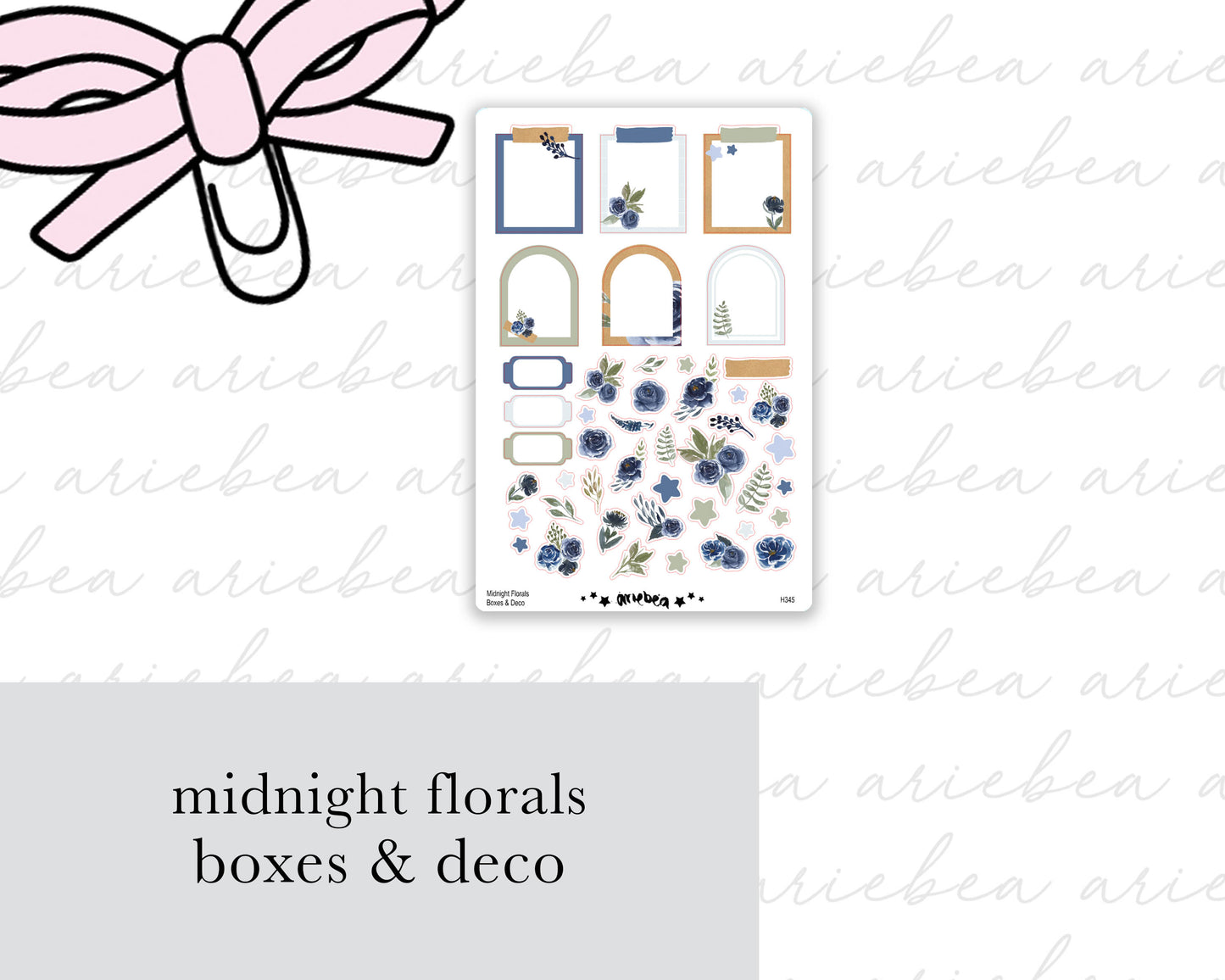 Midnight Florals Full Mini Kit (4 pages)