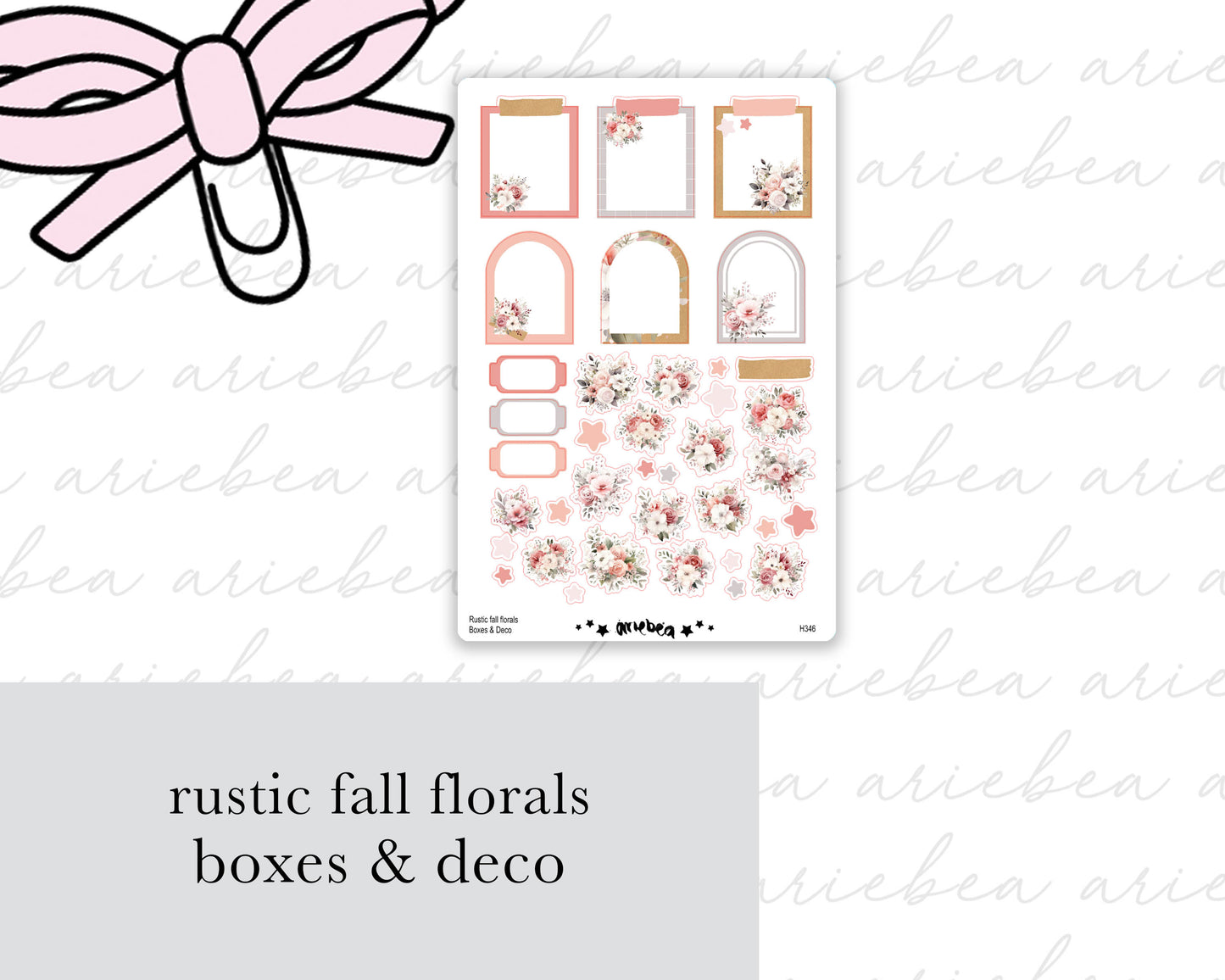 Rustic Fall Florals Full Mini Kit (4 pages)