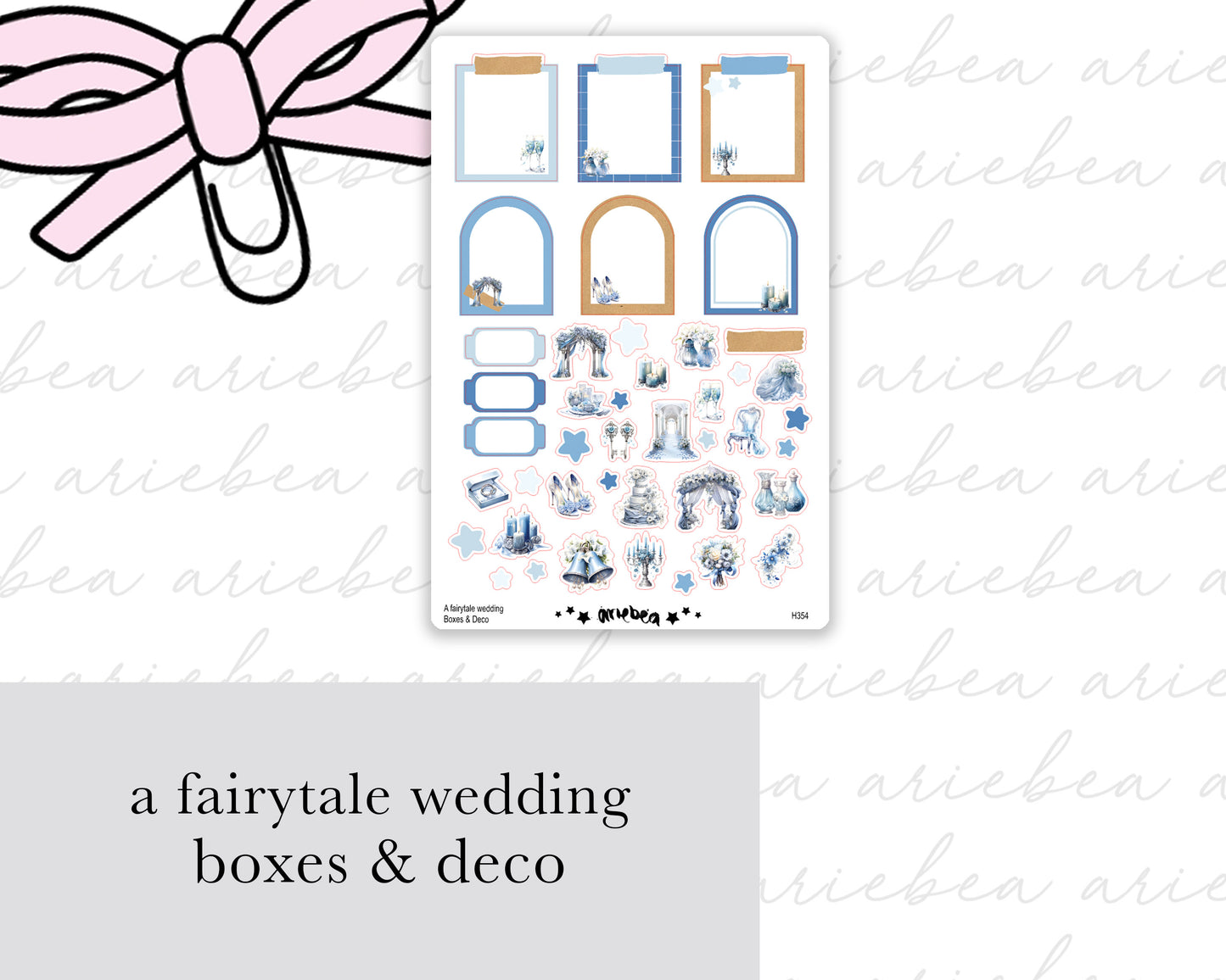 A Fairytale Wedding Full Mini Kit (4 pages)
