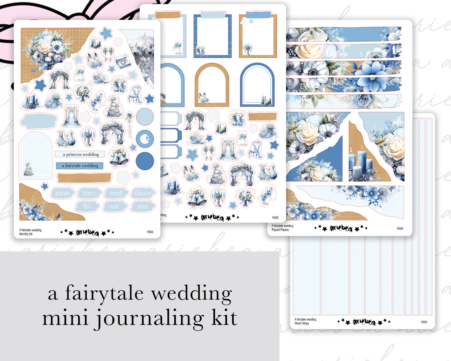 A Fairytale Wedding Full Mini Kit (4 pages)