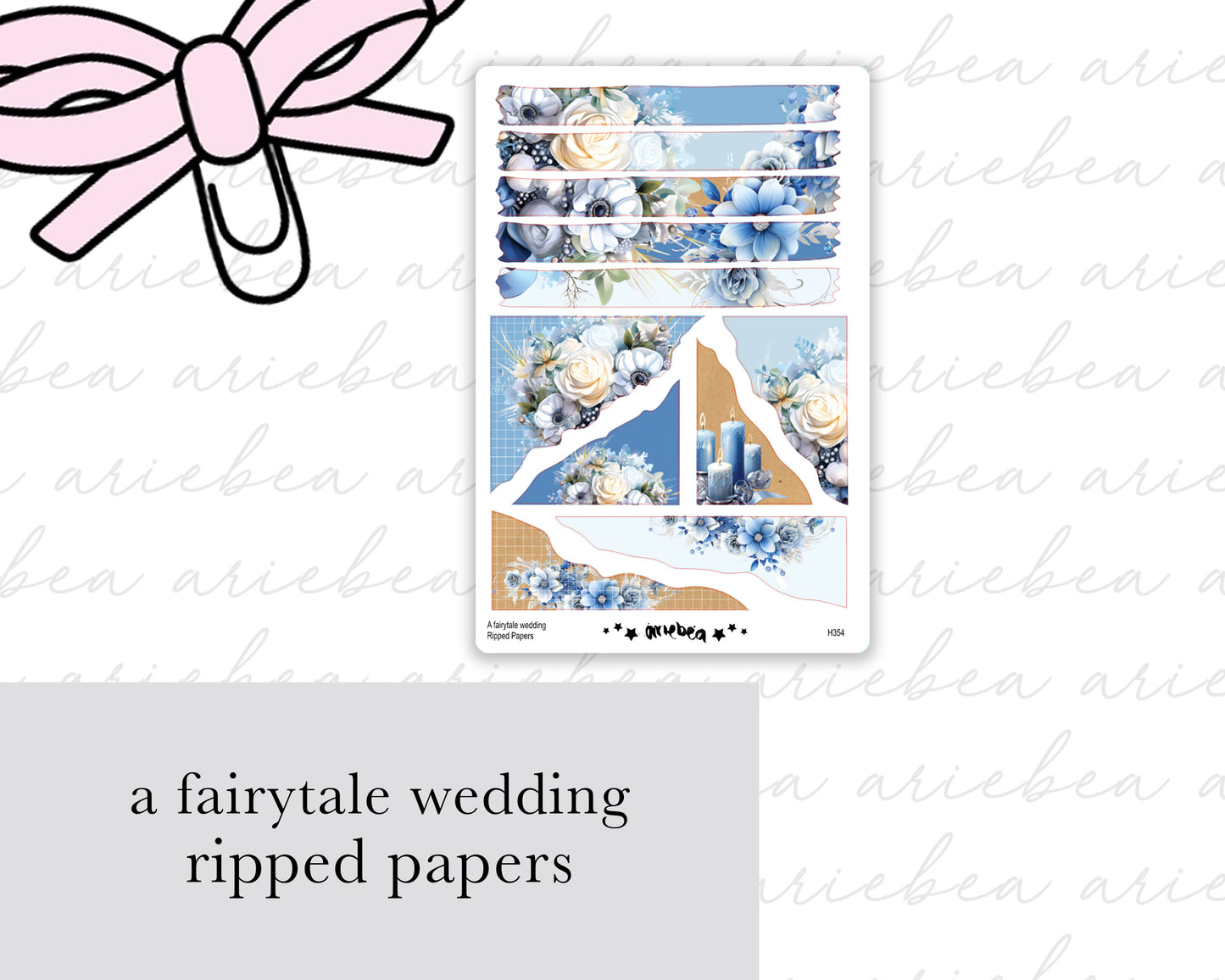 A Fairytale Wedding Full Mini Kit (4 pages)