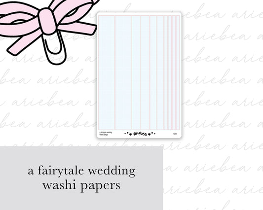 A Fairytale Wedding Washi Strips