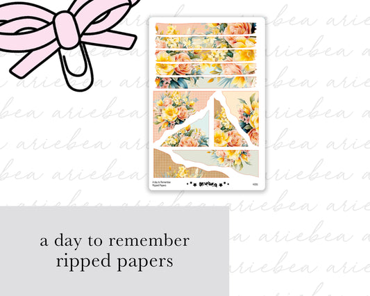 A Day To Remember Ripped Papers