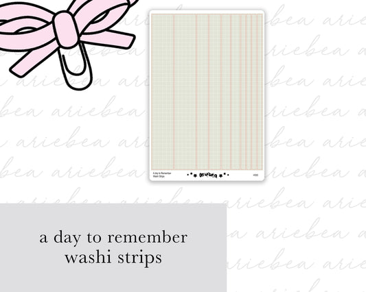 A Day To Remember Washi Strips