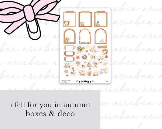 I Fell For You In Autumn Boxes & Deco