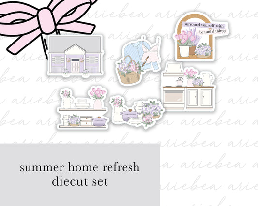 Summer Home Refresh Collection Diecut set of 6