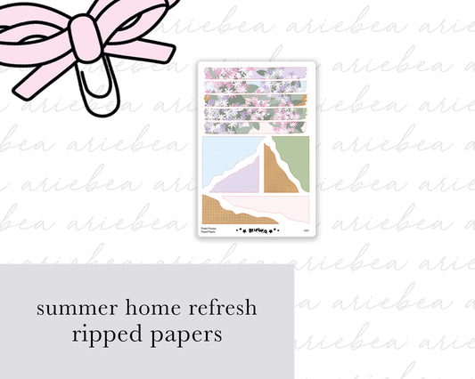 Summer Home Refresh Collection Ripped Paper