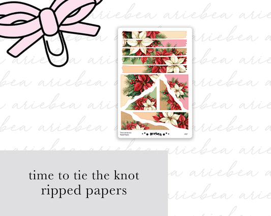 Time to Tie The Knot Ripped Papers