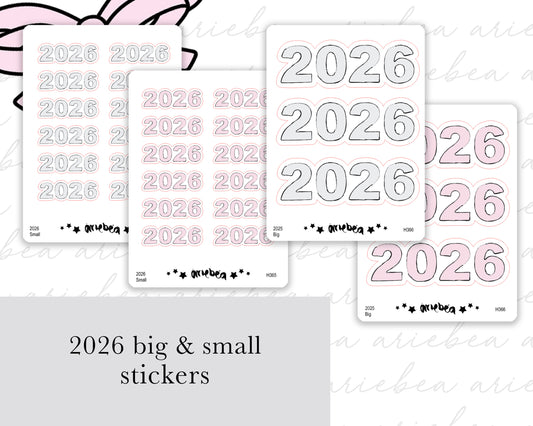 2026 Script Planner Stickers