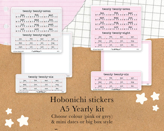 Yearly Kit | Hobonichi Cousin A5 | 2027