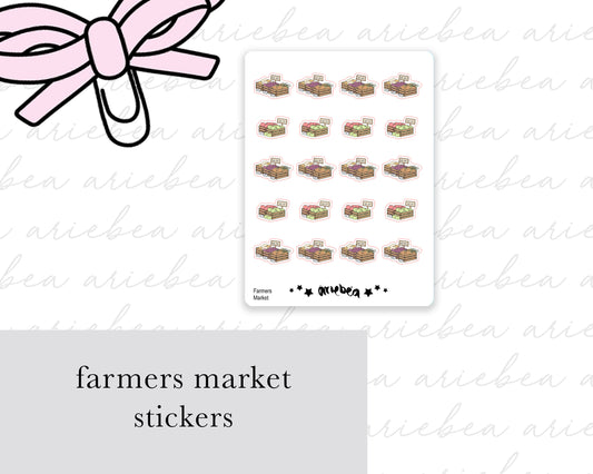 Farmers Market Planner Stickers