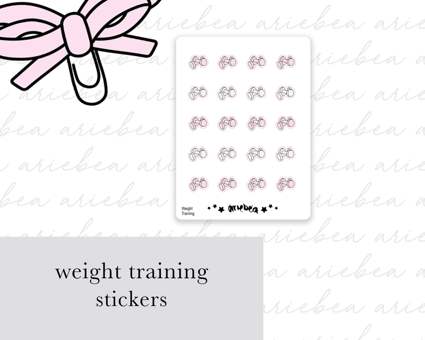 Weight Training Planner Stickers