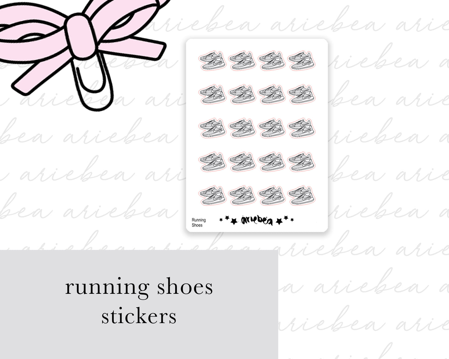Running Shoes Planner Stickers