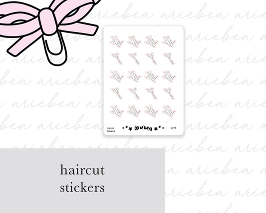 Haircut Planner Stickers