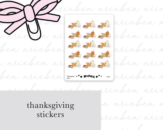 Thanksgiving Planner Stickers