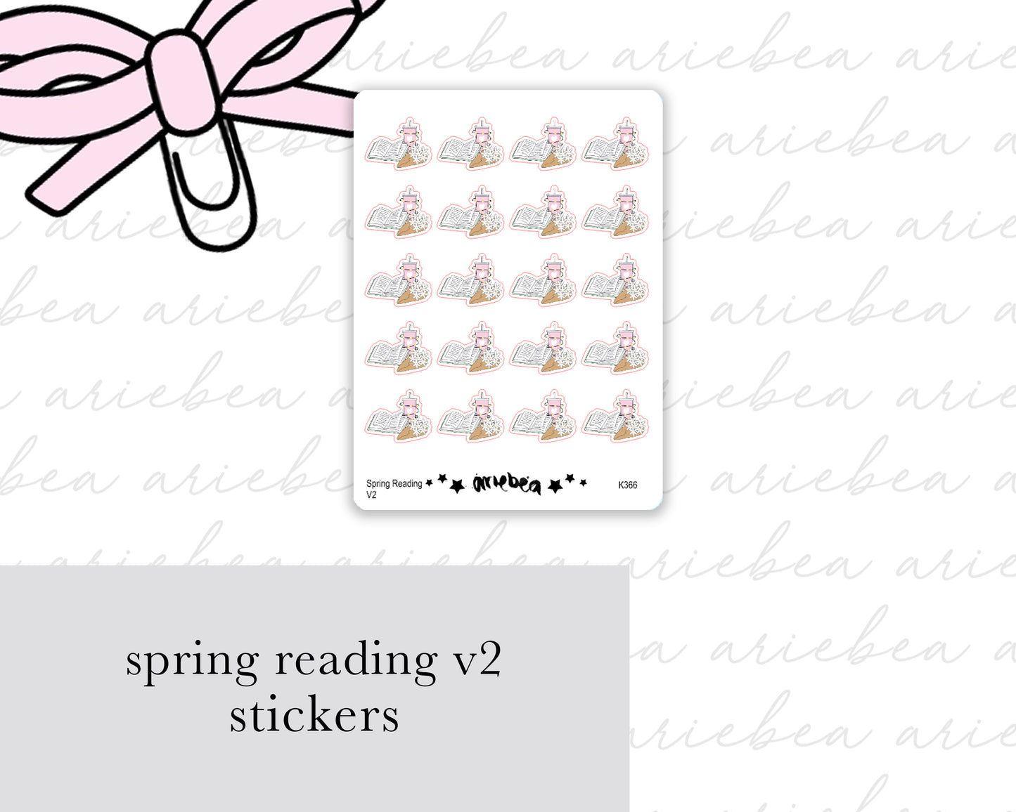 Spring Reading Version 2 Planner Stickers