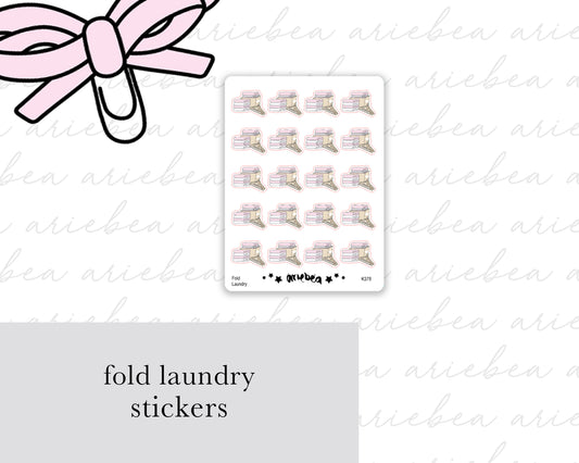 Fold Laundry Chores Planner Stickers