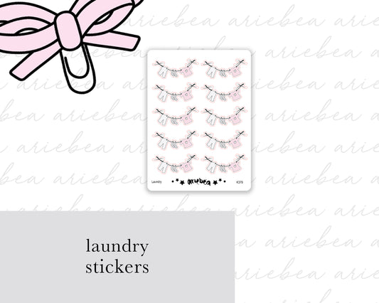 Laundry Chores Planner Stickers
