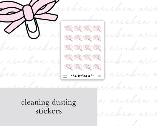 Dusting Cleaning Chores Planner Stickers