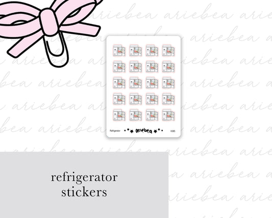 Refrigerator Chores Planner Stickers