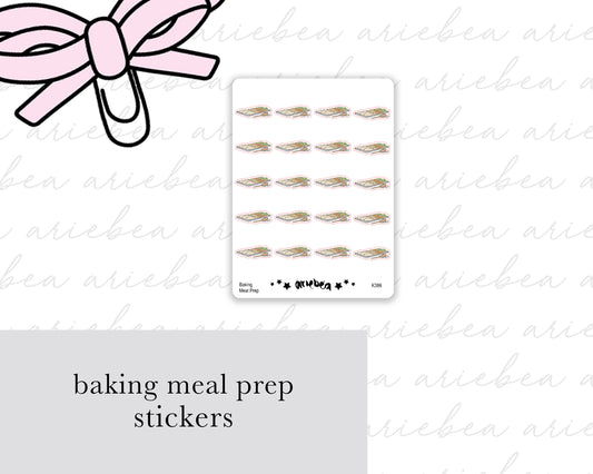 Baking Meal Prep Planner Stickers