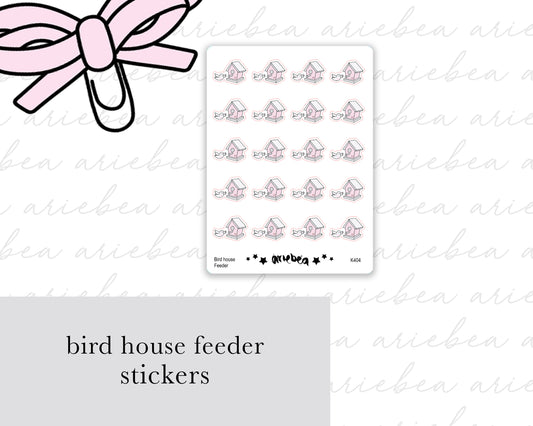 Bird House Feeder Planner Stickers