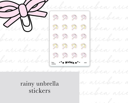 Umbrella Planner Stickers
