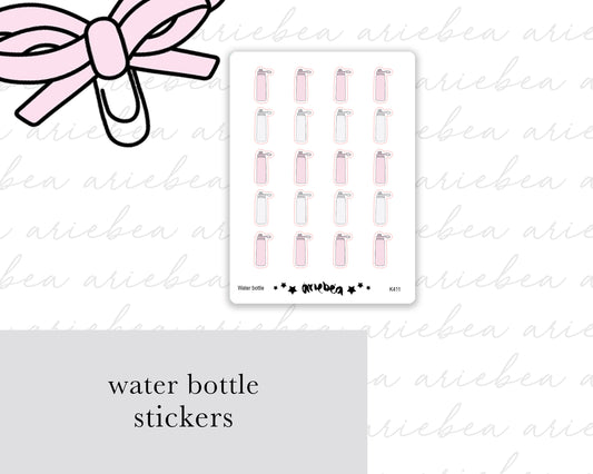 Water bottle Planner Stickers