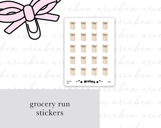 Grocery Run Planner Stickers