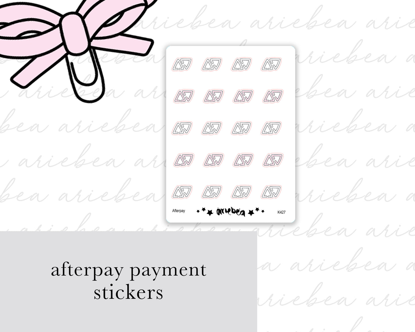 Payment Instalments Planner Stickers