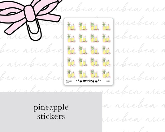Pineapple Planner Stickers