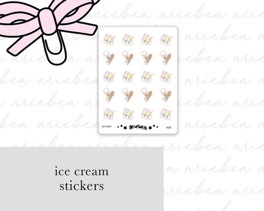 Ice Cream Planner Stickers