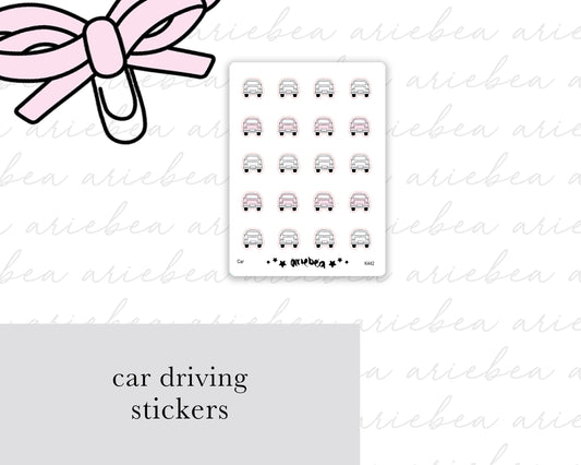 Car Driving Planner Stickers