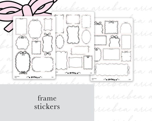 Frame Planner Stickers