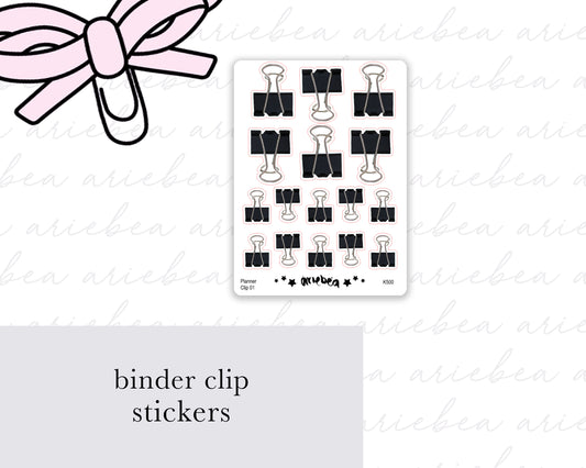 Binder Clip Planner Stickers