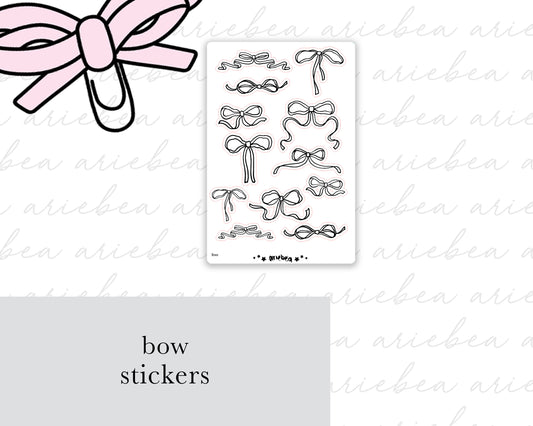 Bow Planner Stickers