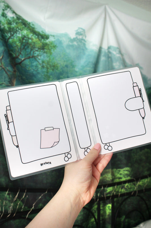 4 by 6 Sticker Album Planner Misty Grey